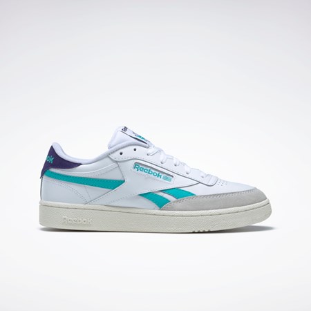 Reebok Club C Revenge Shoes Valkoinen Violetit | UGRQMK-405