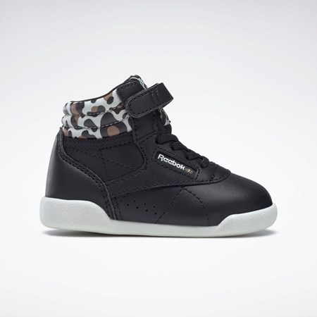Reebok F/S Hi Shoes - Toddler Mustat Kultaiset | SHFMKQ-732