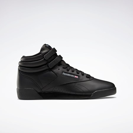 Reebok Freestyle Hi Shoes - Grade School Mustat Harmaat | REXTZN-738