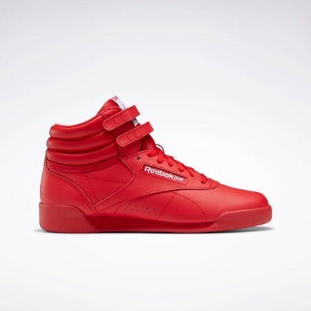 Reebok Freestyle Hi Shoes - Grade School Punainen Punainen Valkoinen | UNADVG-485