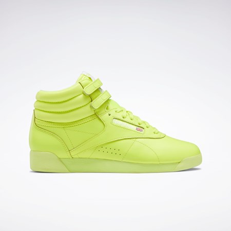 Reebok Freestyle Hi Shoes Keltainen Keltainen Valkoinen | RJBQDX-587
