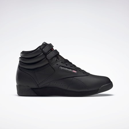 Reebok Freestyle Hi Shoes Mustat | JSVTNL-230