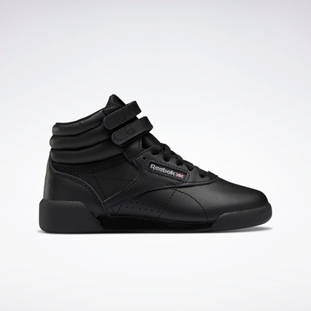 Reebok Freestyle Hi Shoes - Preschool Mustat Mustat Harmaat | BFUDQZ-320
