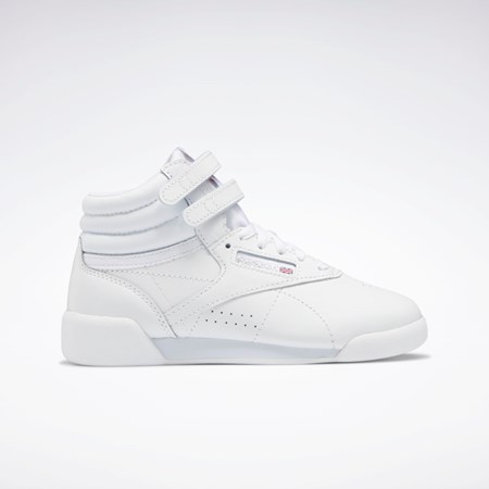 Reebok Freestyle Hi Shoes - Preschool Valkoinen Valkoinen Valkoinen | BLZPFI-598