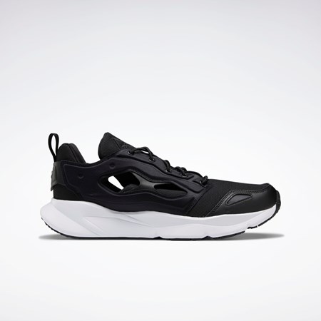 Reebok Furylite 95 Shoes Mustat Valkoinen Tummanhopea | DLKBOP-651