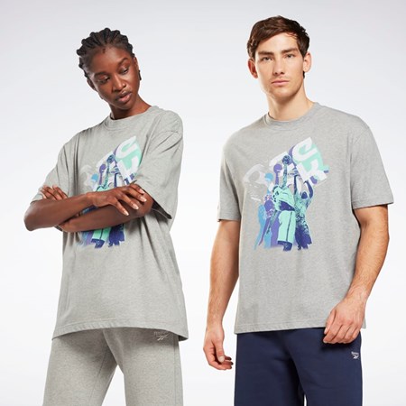 Reebok Graafinen Series T-Shirt Harmaat | WYGPND-932