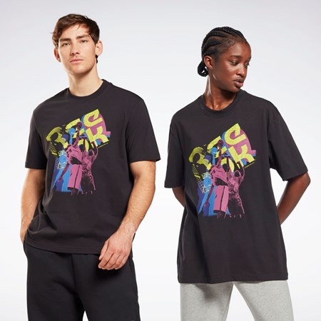 Reebok Graafinen Series T-Shirt Mustat | RFGUYE-593