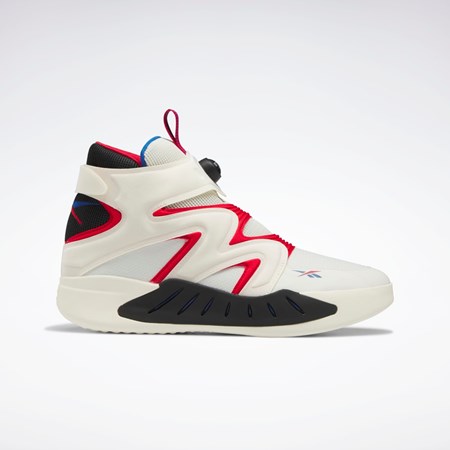 Reebok Instapump Fury Zone Mid Basketball Shoes Valkoinen Punainen Sininen | FASHYX-671