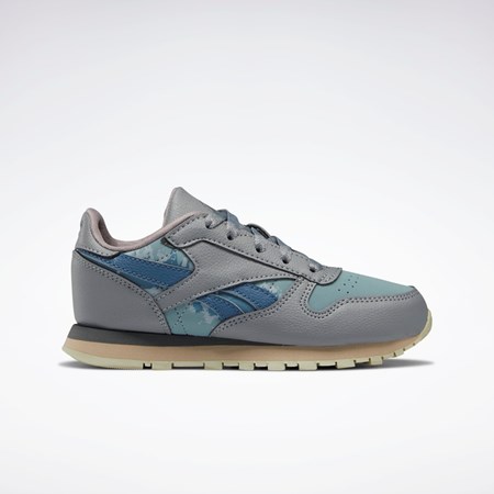 Reebok Jurassic World Classic Leather Shoes - Preschool Harmaat Sininen | KZRFTG-430