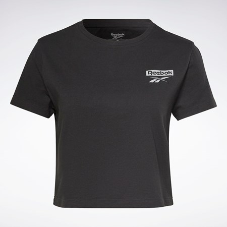 Reebok Koulutus Essentials Graafinen T-Shirt Mustat | JUVQFE-701