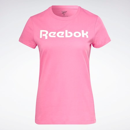 Reebok Koulutus Essentials Graafinen Tee Pinkki | FWNPGH-254