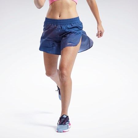 Reebok Koulutus Printed Shorts Sininen | AEQPCV-194