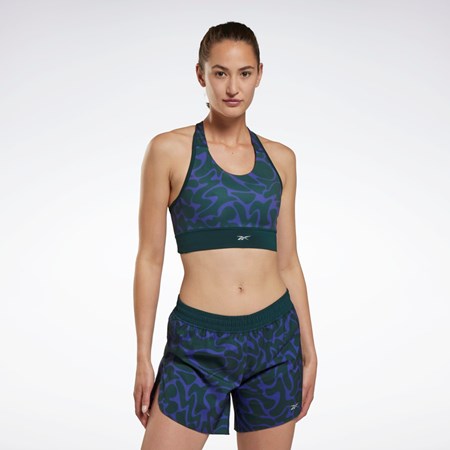 Reebok Koulutus Printed Sports Bra Vihreä | LQDHXI-072