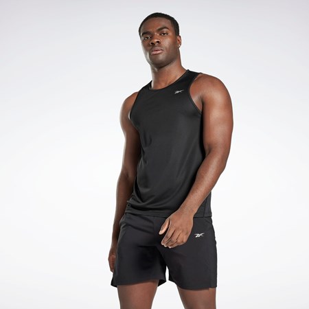 Reebok Koulutus Speedwick Singlet Mustat | HEAXBD-768