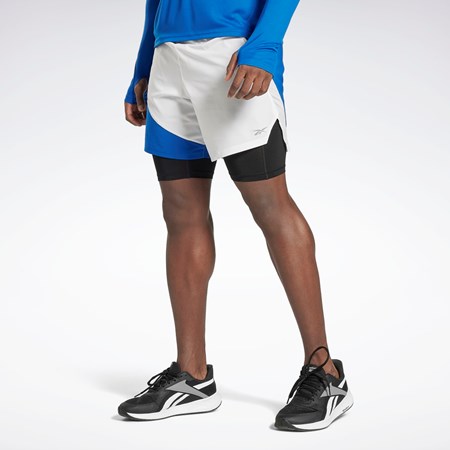 Reebok Koulutus Two-in-One Shorts Sininen | AYJIMS-102