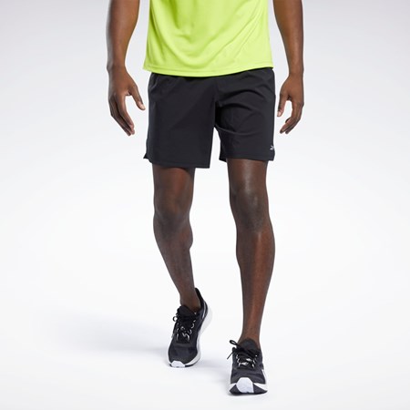 Reebok Koulutus Woven Shorts Mustat | IROZUF-923
