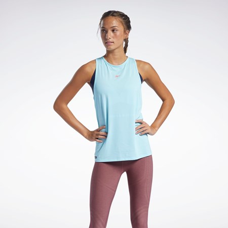 Reebok Les Mills® Activchill Vent Tank Top Digital Glow | QHZAID-375