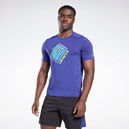 Reebok Les Mills® BodyPump® ACTIVCHILL Athlete T-Shirt Violetit | HYDXKZ-189
