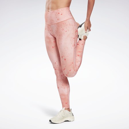 Reebok Les Mills® Lux Bold High-Waisted Printed Tights Koralli | JFHKZL-517