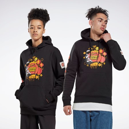 Reebok Looney Tunes Hupullinen Sweatshirt Mustat | CUHJAB-895