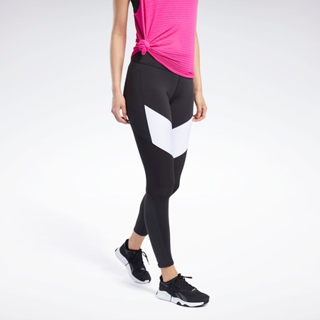 Reebok Lux 2 Leggings Mustat | CUZLDF-261