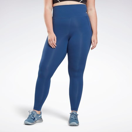 Reebok Lux High-Waisted Tights (Plus Size) Sininen | LJQDAG-927