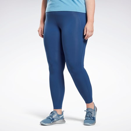 Reebok Lux Leggings (Plus Size) Sininen | VFRPWY-498