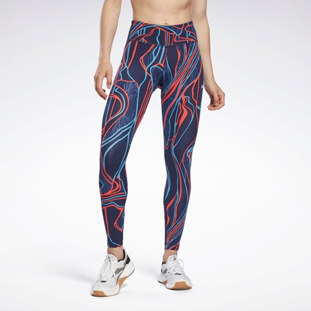 Reebok Lux Perform Mid-Rise Nature Grown Tights Laivastonsininen | WTORUY-478