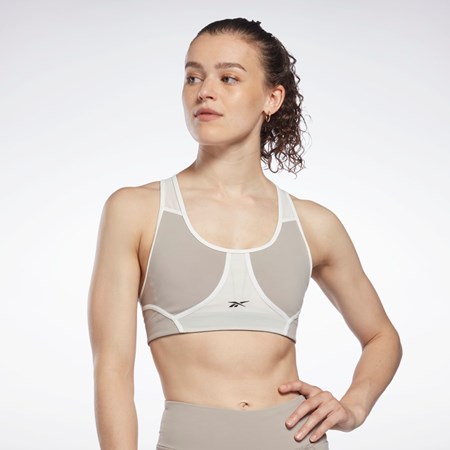 Reebok Lux Racer Pehmustettu Colorblocked Bra Harmaat | BWRLUX-245