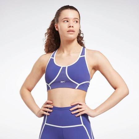 Reebok Lux Racer Pehmustettu Colorblocked Bra Violetit | CWPGFX-652