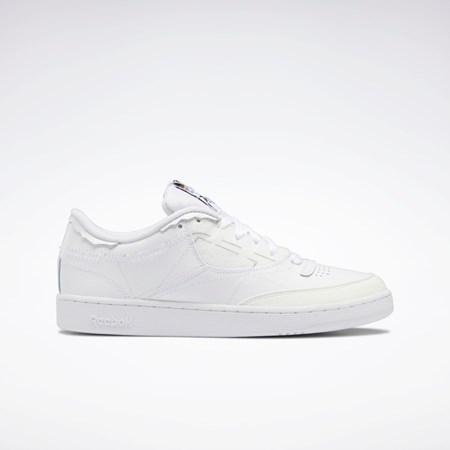 Reebok Maison Margiela Club C Memory Of Shoes Valkoinen Mustat Valkoinen | NHZVOU-629