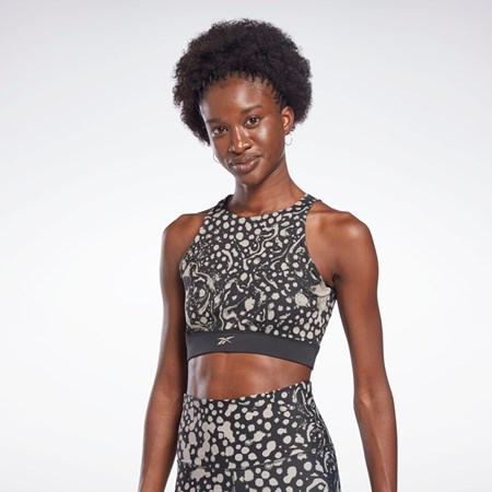 Reebok Modern Safari Bralette Mustat | LJPFMK-329