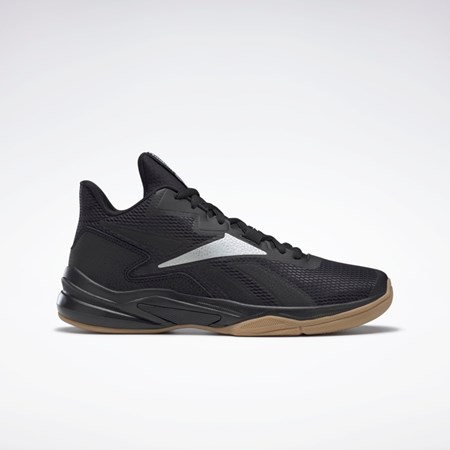 Reebok More Buckets Basketball Shoes Mustat Hopea Valkoinen | YXMPDZ-971