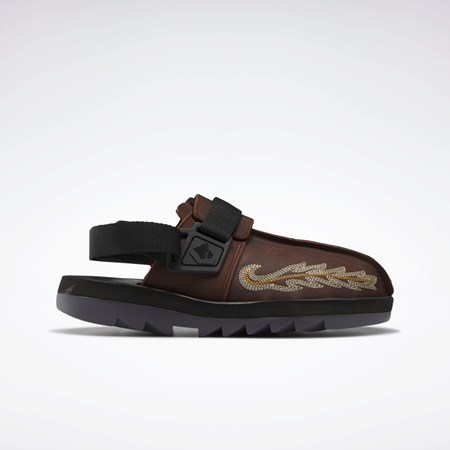 Reebok Mountain Research Beatnik Slides Ruskea Mustat Harmaat | PILYKT-980