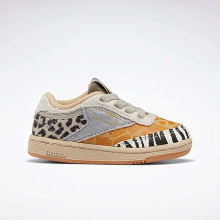 Reebok National Geographic Club C Shoes - Toddler Oatmeal / Sand Stone / Soft Camel | JWRFGT-092