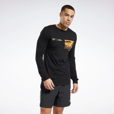 Reebok National Geographic Long Sleeve T-Shirt Multi | EUHAZN-714