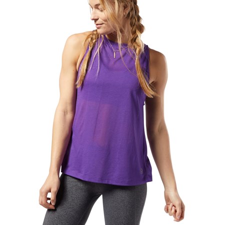 Reebok One Series Burnout Tank Top Violetit | YDKLRT-937