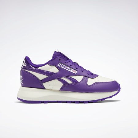 Reebok Popsicle Classic Leather SP Shoes Violetit Violetit | MPJAEV-047