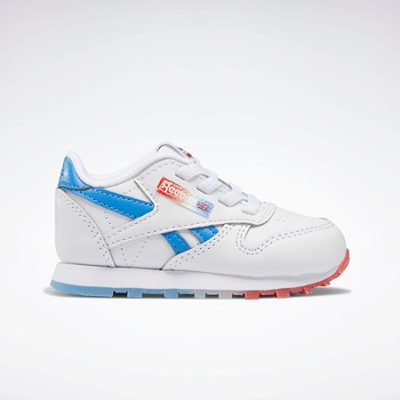 Reebok Popsicle Classic Leather Shoes - Toddler Valkoinen Sininen Punainen | JYDHCW-041