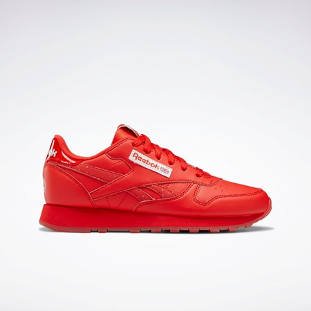 Reebok Popsicle Classic Leather Shoes - Grade School Punainen Punainen Punainen | OJTMAY-638