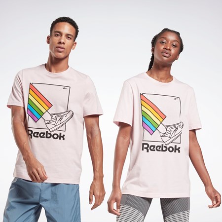 Reebok Pride Graafinen T-Shirt Frost Berry | XOIPHS-628