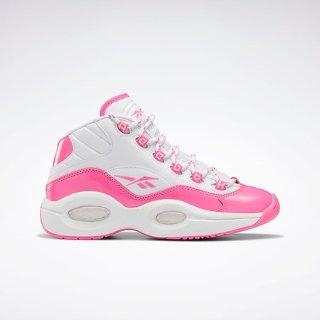 Reebok Question Mid Shoes - Grade School Pinkki Valkoinen Pinkki | DIYHFW-846