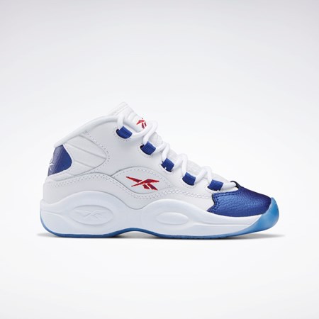 Reebok Question Mid Shoes - Preschool Valkoinen Punainen | ZNDXFL-148