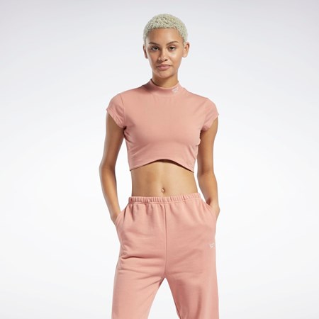 Reebok Reebok Classics Lyhyt Sleeve Fitted Top Koralli | FJOQYG-251