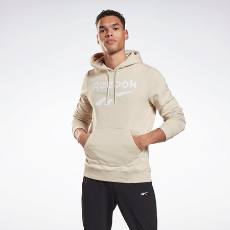Reebok Reebok Identity Big Logo Hoodie Stucco | PMRKSV-278