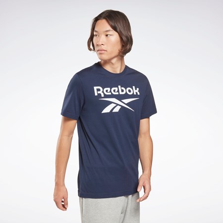 Reebok Reebok Identity Big Logo T-Shirt Laivastonsininen | AMEKOW-981