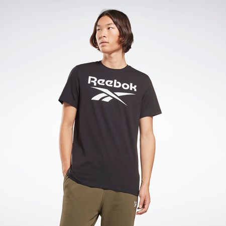 Reebok Reebok Identity Big Logo T-Shirt Mustat | QNKPHA-412