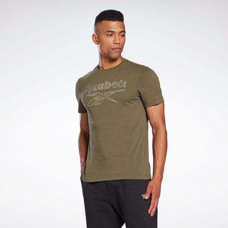 Reebok Reebok Identity Big Logo T-Shirt Vihreä | VLGSQP-385