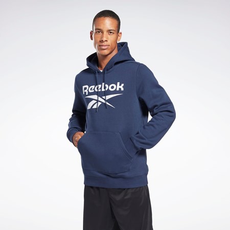 Reebok Reebok Identity Fleece Hoodie Laivastonsininen | XHYANT-208