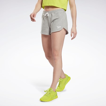 Reebok Reebok Identity French Terry Shorts Harmaat Valkoinen | KDHQNX-980